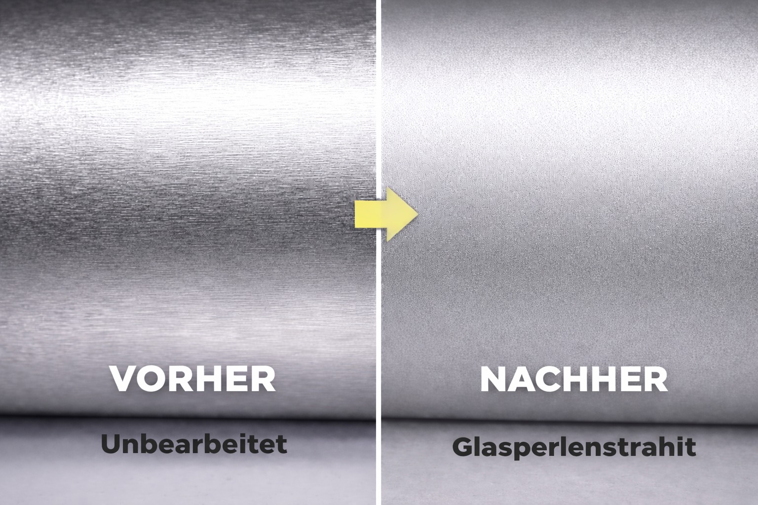 Sandstrahlen & Glasperlenstrahlen– Prozessdetail